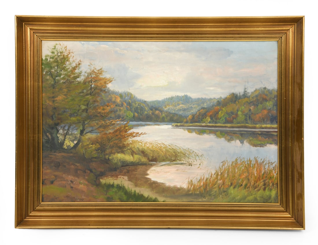 JORGEN EJSING (1889-1954) DANISH LANDSCAPE O/C (1 of 5)