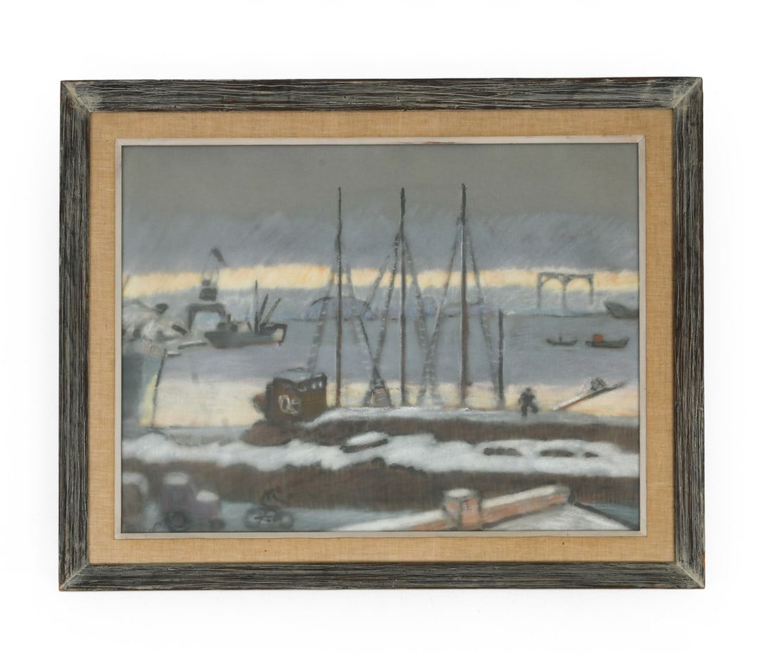 DANISH NAUTICAL SCENE PASTEL (1 of 5)