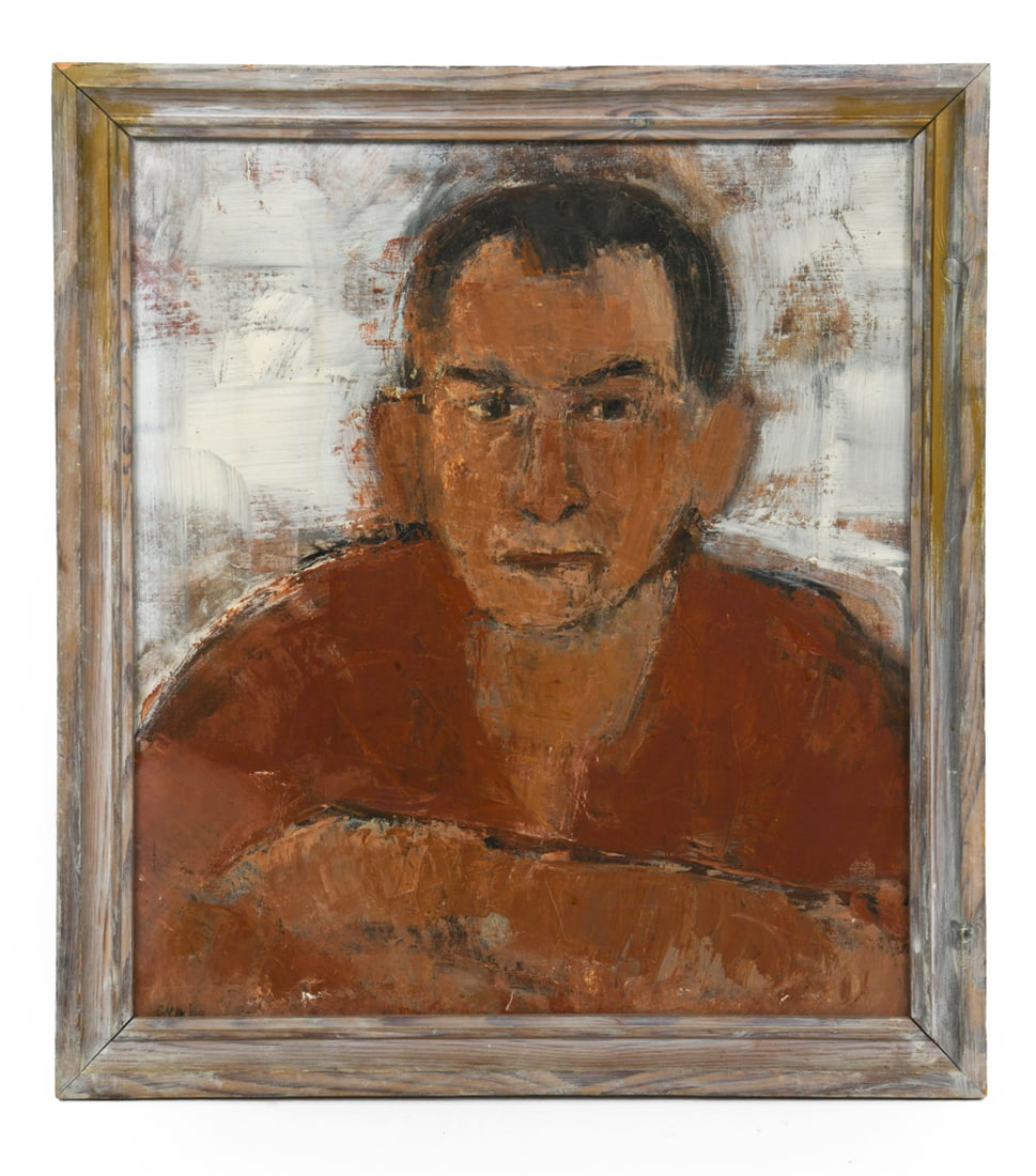 SCANDINAVIAN PORTRAIT OF A MAN OIL ON CANVAS (1 of 5)