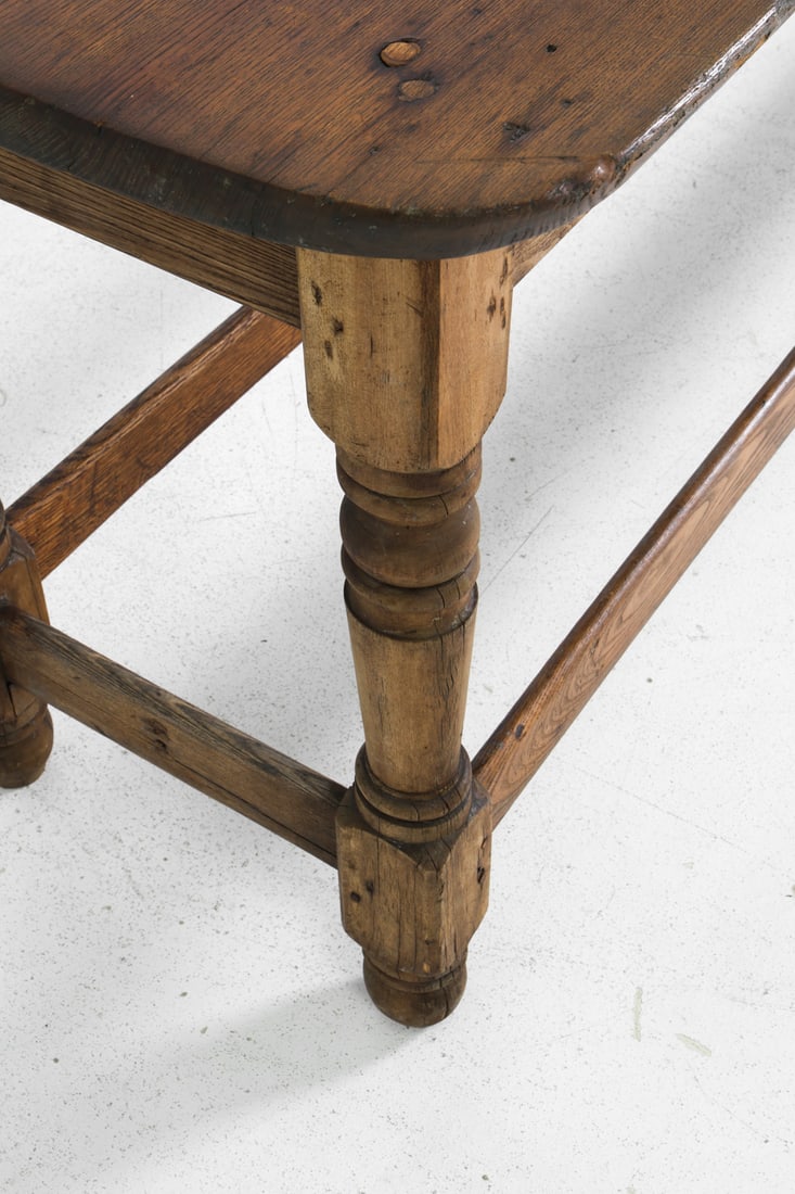 ANTIQUE OAK CONSOLE TABLE - 10