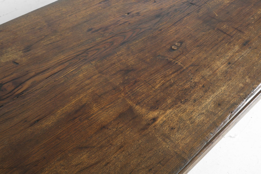 ANTIQUE OAK CONSOLE TABLE - 11