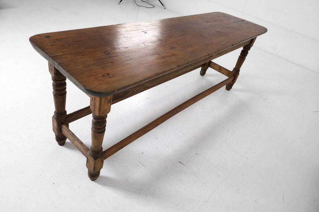 ANTIQUE OAK CONSOLE TABLE - 14