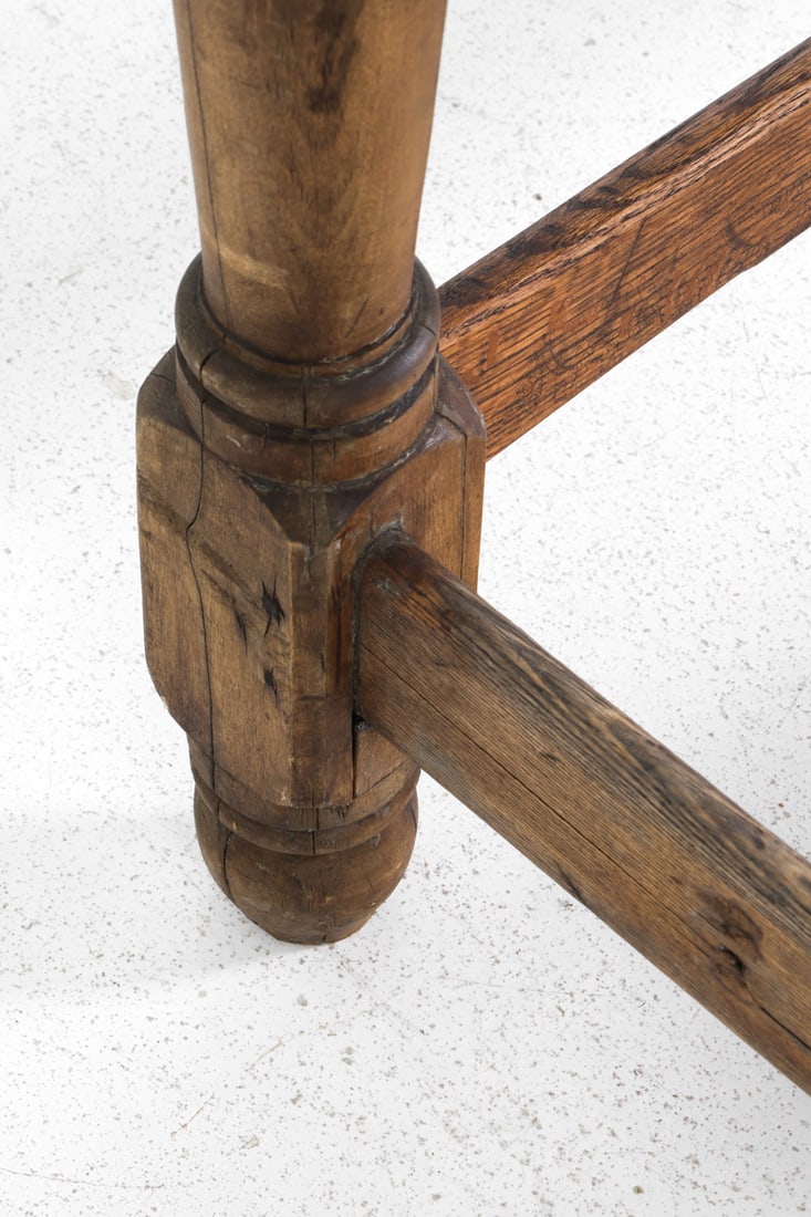 ANTIQUE OAK CONSOLE TABLE - 19