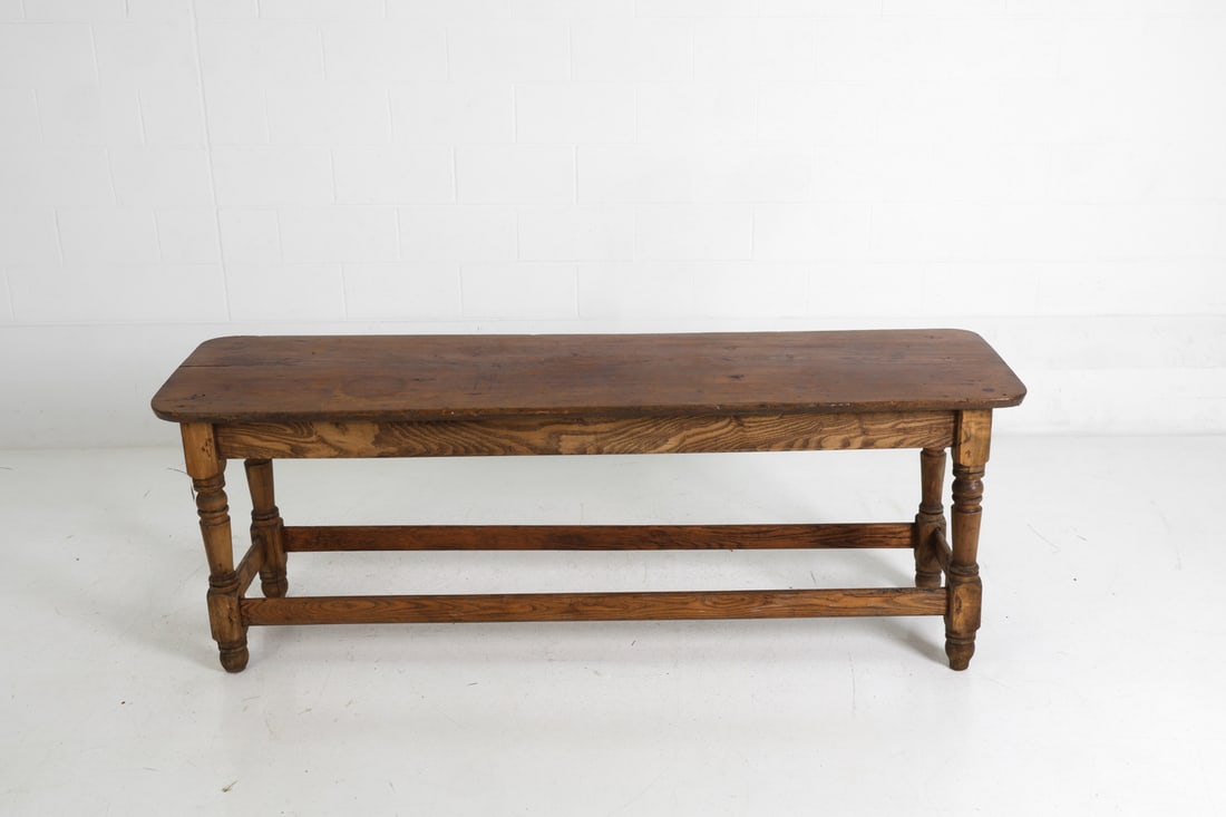 ANTIQUE OAK CONSOLE TABLE - 4