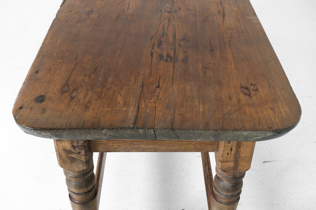 ANTIQUE OAK CONSOLE TABLE - 6
