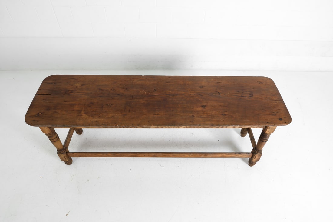 ANTIQUE OAK CONSOLE TABLE - 7