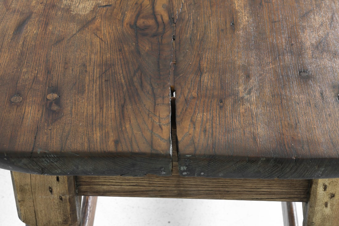 ANTIQUE OAK CONSOLE TABLE - 9