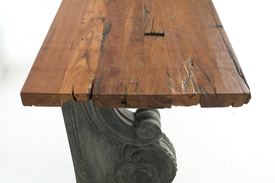RUSTIC STYLE ARCHITECTURAL CORBEL CONSOLE TABLE - 10
