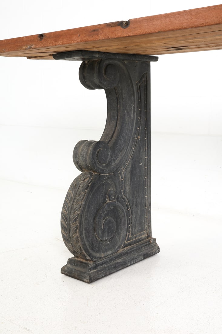 RUSTIC STYLE ARCHITECTURAL CORBEL CONSOLE TABLE - 12