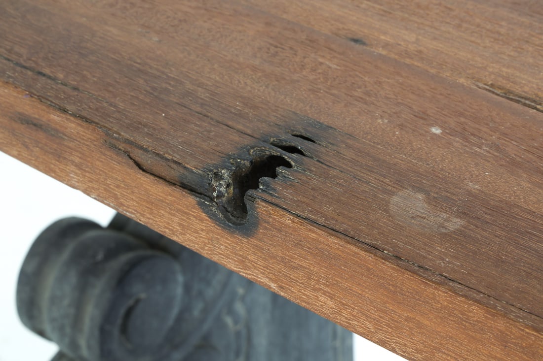 RUSTIC STYLE ARCHITECTURAL CORBEL CONSOLE TABLE - 8