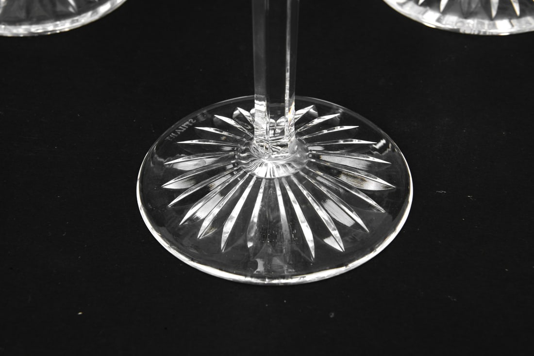 STUART CRYSTAL WINE STEMWARE GROUPING - 3