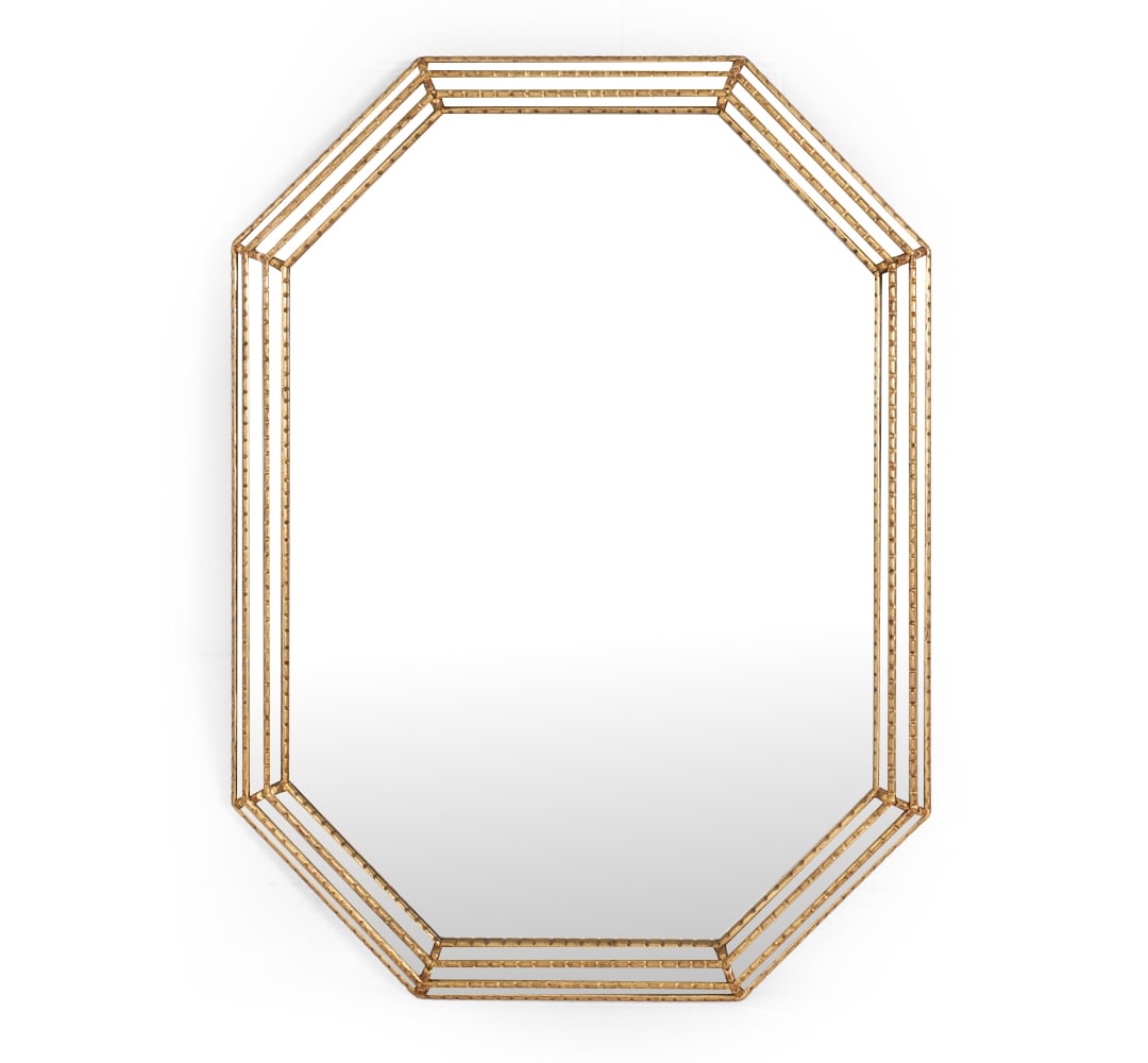 FRIEDMAN BROTHERS OCTAGONAL GILT MIRROR (1 of 12)