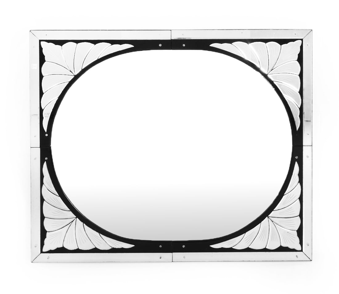 ART DECO STYLE VETRI MURANO GLASS WALL MIRROR (1 of 14)