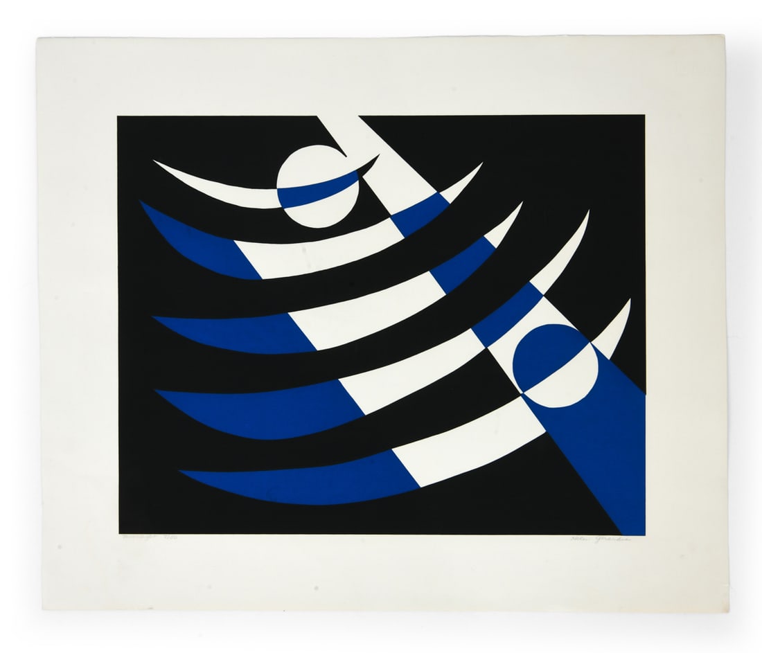 HELEN GERARDIA (1903-1988) SERIGRAPH: Signed on bottom right hand corner. Numbered 7/50 and titled on bottom left hand corner "Moonlight". Dimensions: H 22" x W 26" Condition: Wear consistent with age.