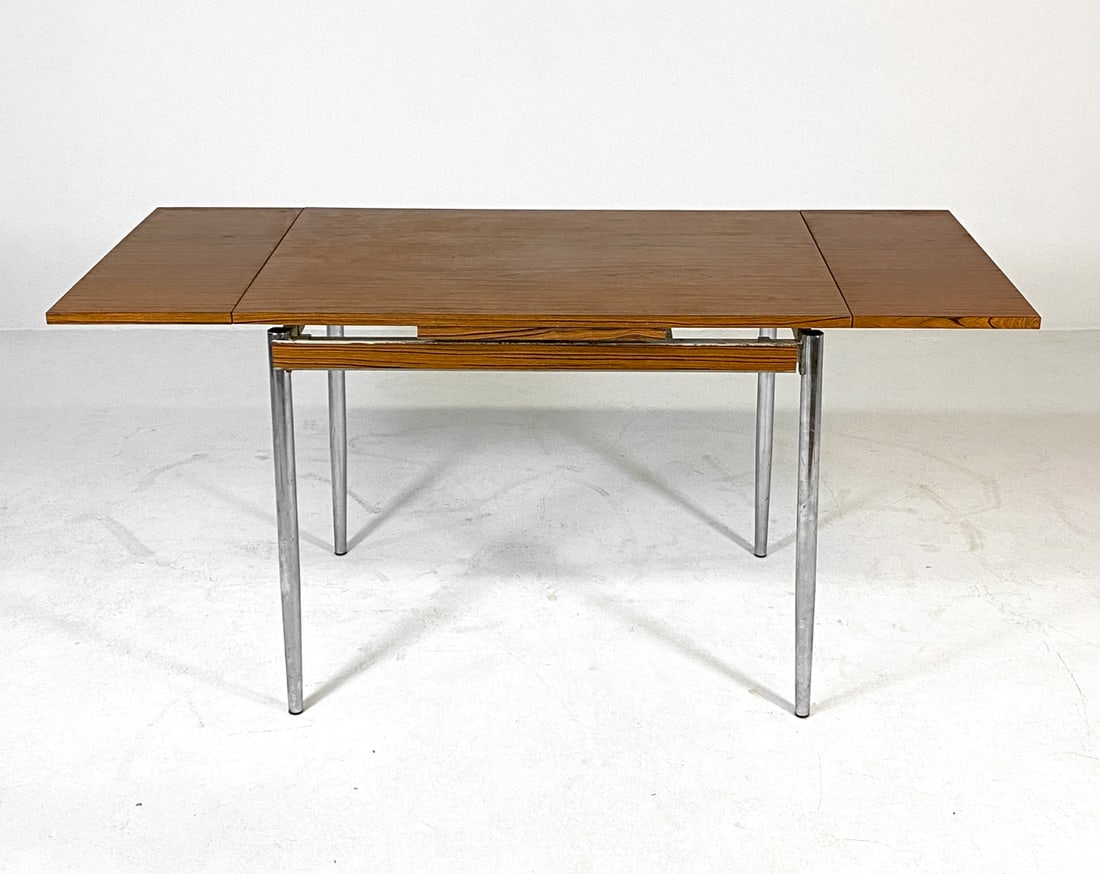 WEGNER STYLE ROSEWOOD EXPANDING DINING TABLE 1960S (1 of 15)