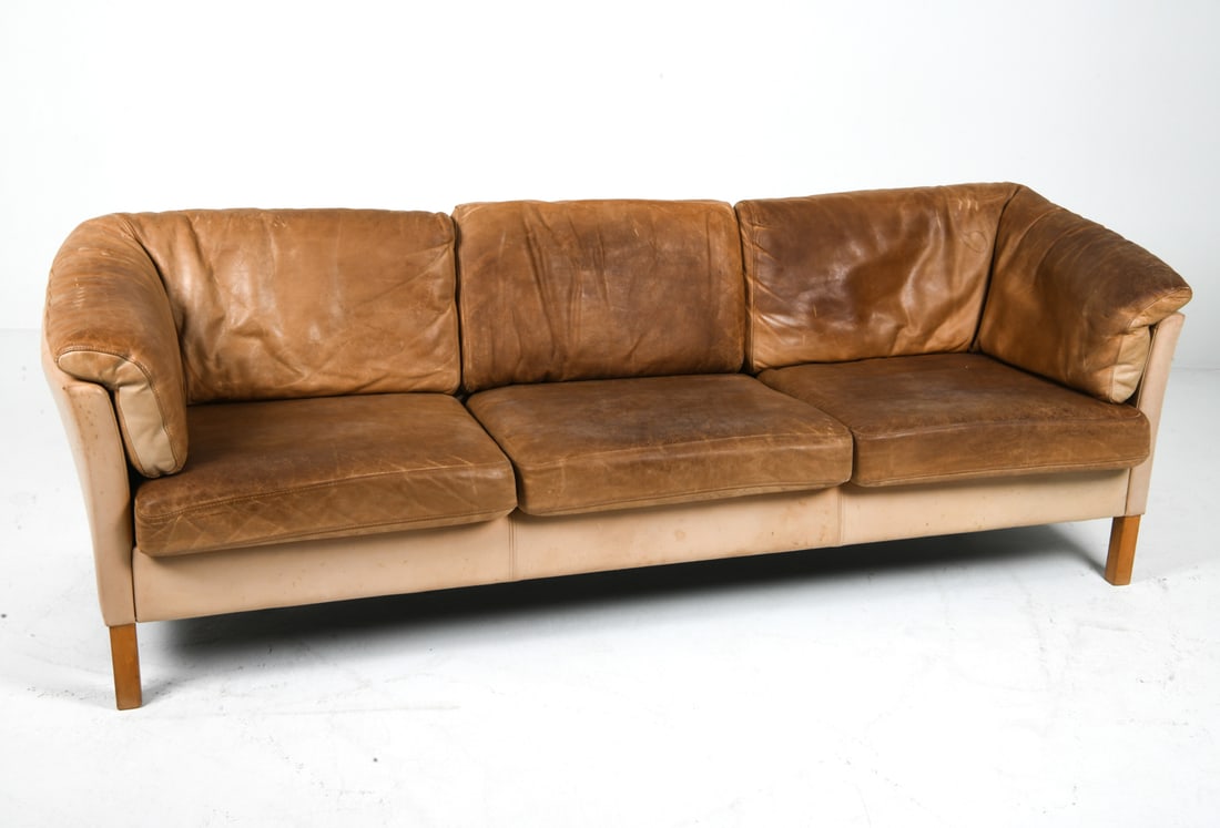 MOGENS HANSEN DANISH LEATHER SOFA C. 1960S (1 of 18)
