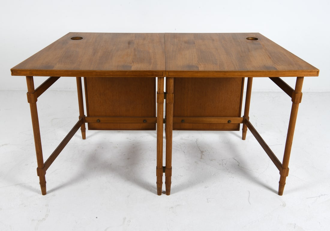KAREN OG EBBE CLEMMESEN TEAK WRITING DESK C. 1960S (1 of 10)