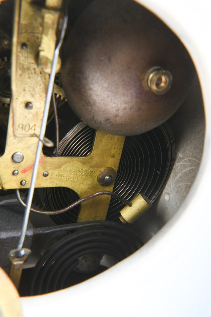 WILLIAM L. GILBERT CLOCK CO. PORCELAIN CLOCK - 19