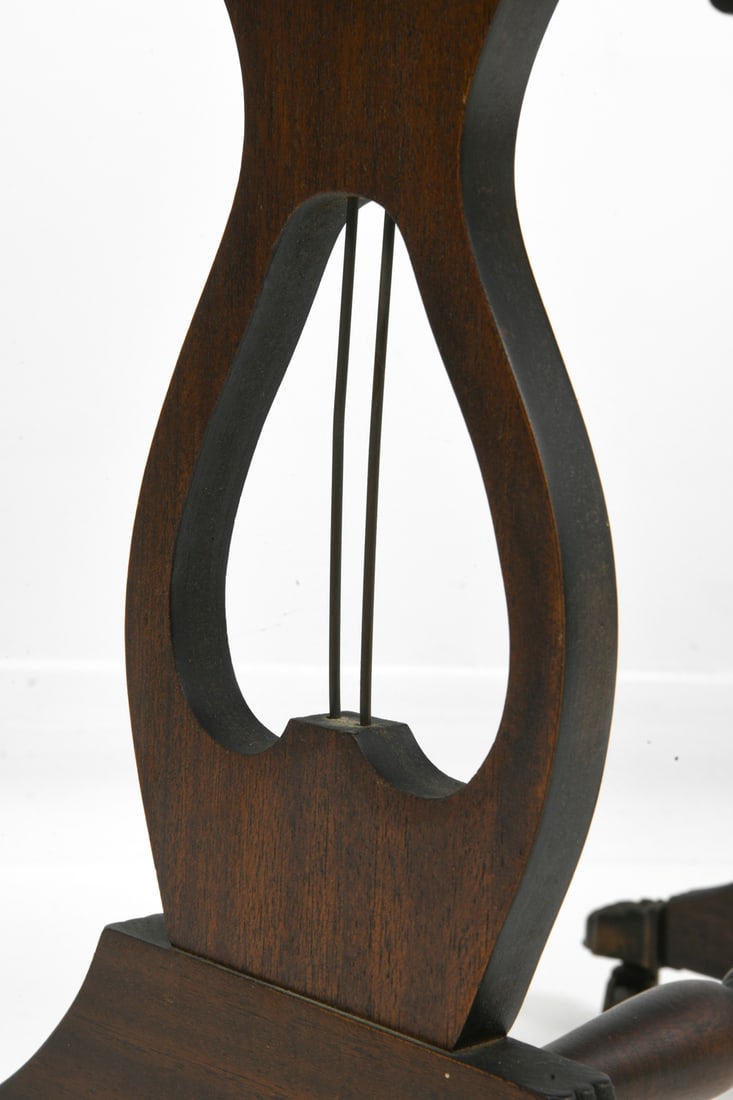 BEVAN FUNNELL MAHOGANY & LEATHER SIDE TABLE - 5