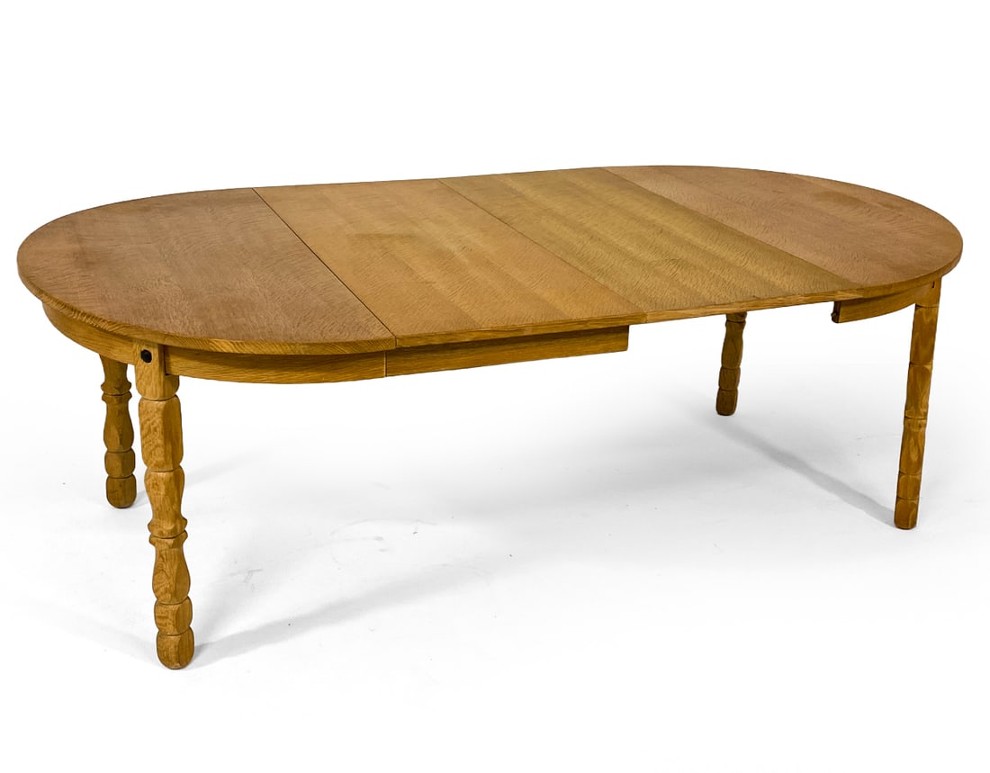 STYLE OF KJAERNULF DANISH OAK DINING TABLE (1 of 1)