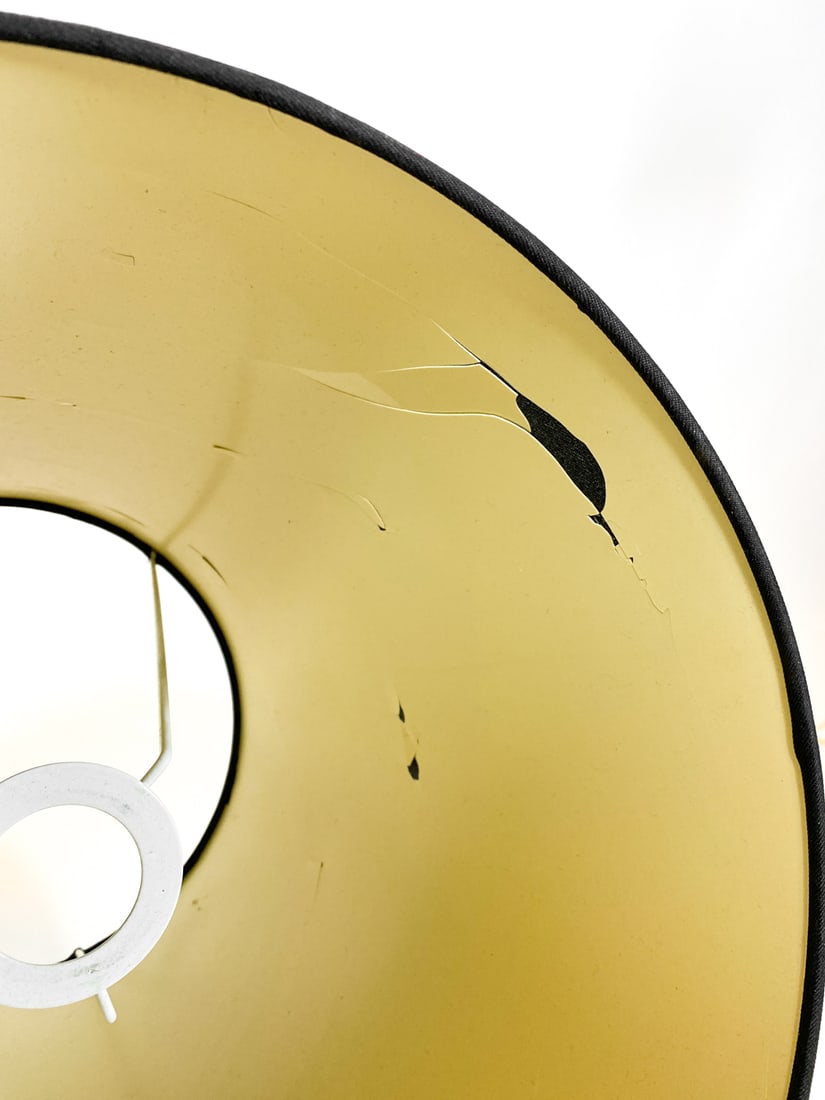 COCONUT SHELL VENEER TABLE LAMP C. 1970S - 13