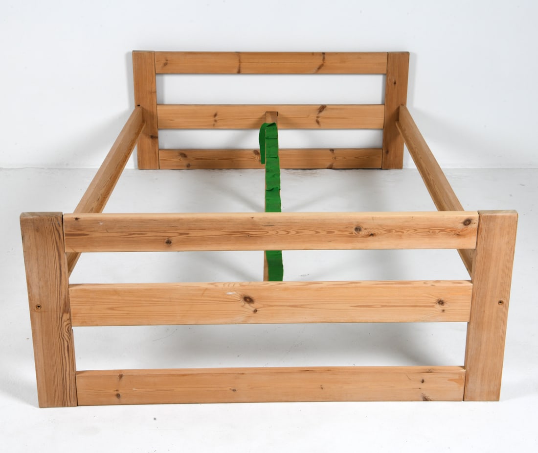 SCANDINAVIAN PINE BED FRAME C. 1970S - 2