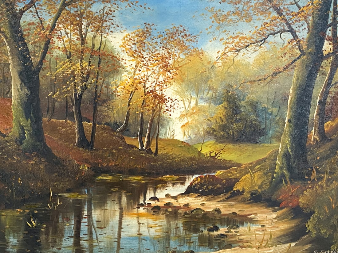 DANISH RIVER LANDSCAPE O/C - 2
