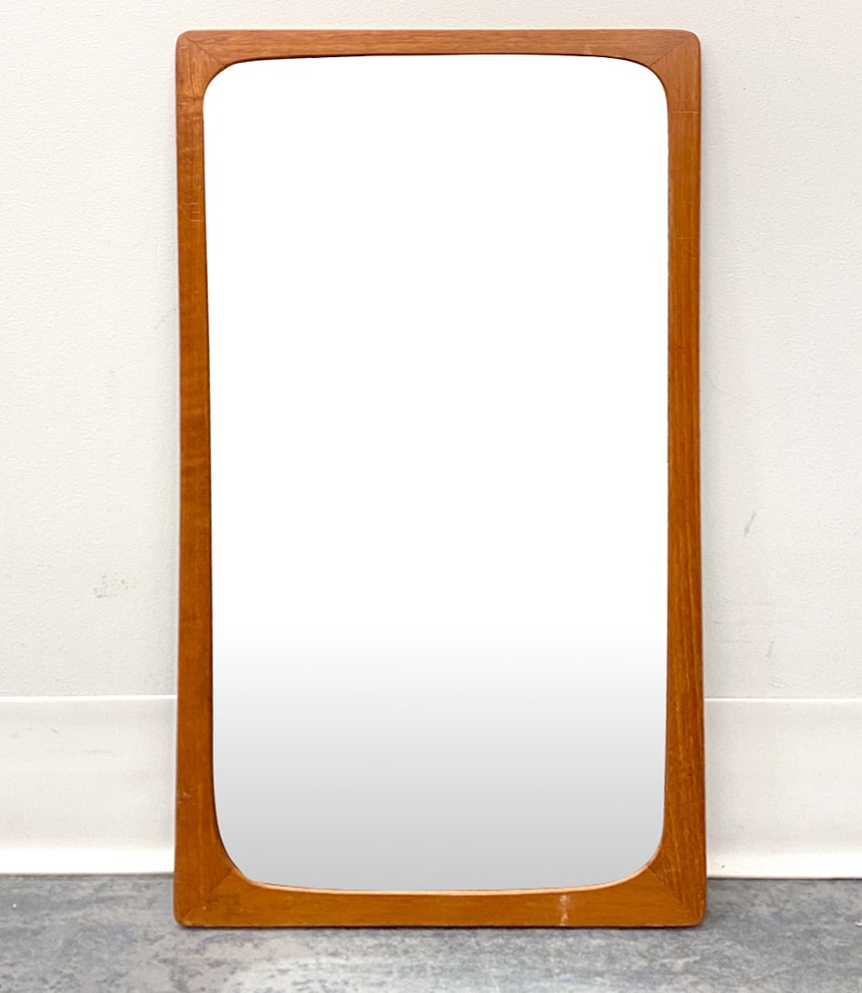 DANISH TEAK WALL MIRROR C. 1960S (1 of 8)
