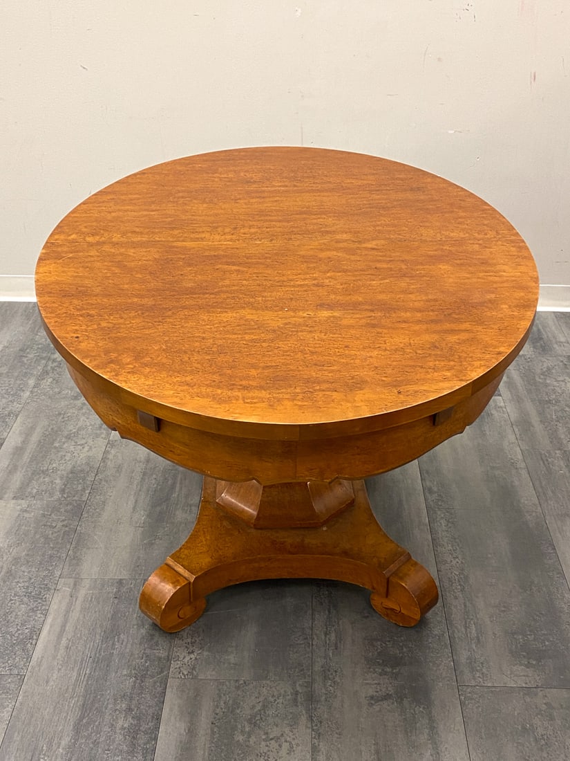 BIEDERMEIER STYLE SWEDISH BIRCH DINING TABLE - 11