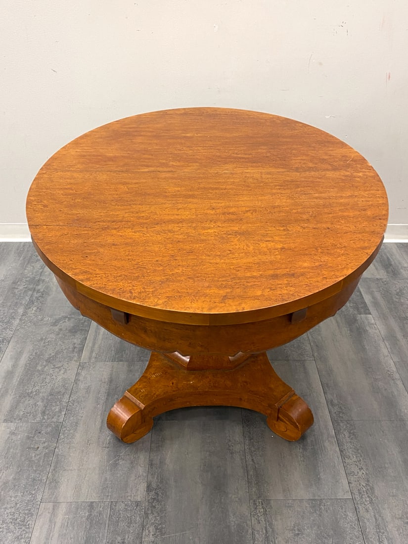 BIEDERMEIER STYLE SWEDISH BIRCH DINING TABLE - 13