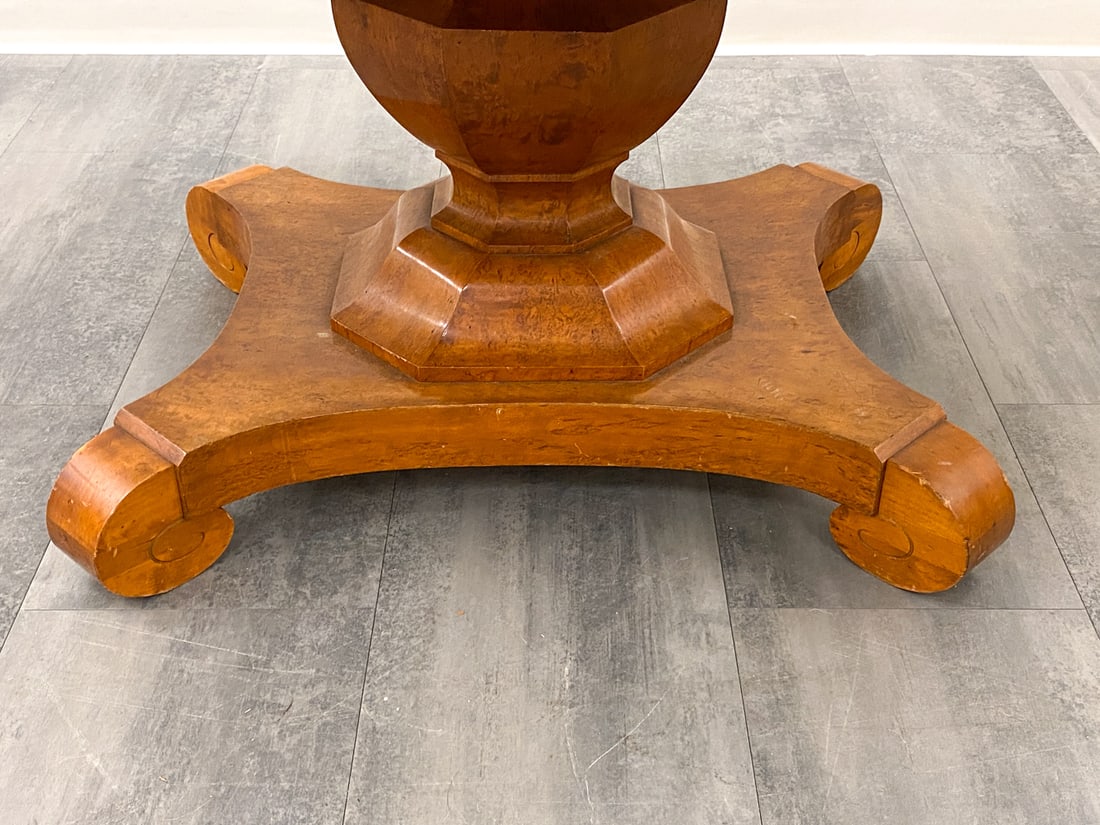 BIEDERMEIER STYLE SWEDISH BIRCH DINING TABLE - 5