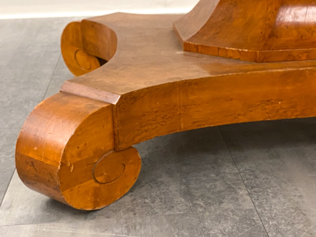 BIEDERMEIER STYLE SWEDISH BIRCH DINING TABLE - 6