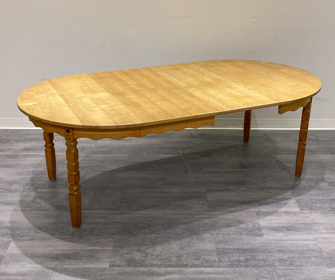 KJAERNULF STYLE DANISH OAK DINING TABLE C. 1970S (1 of 12)