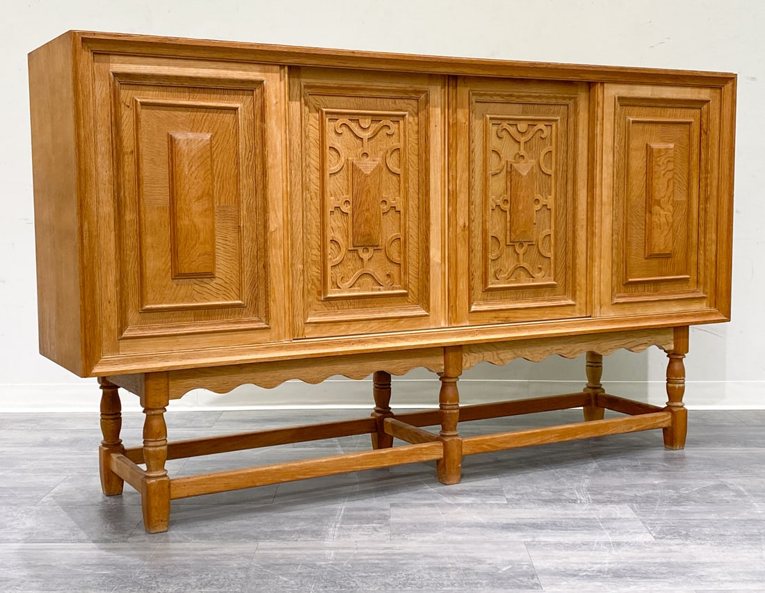 MANNER OF KJAERNULF DANISH OAK SIDEBOARD C. 1970S (1 of 13)
