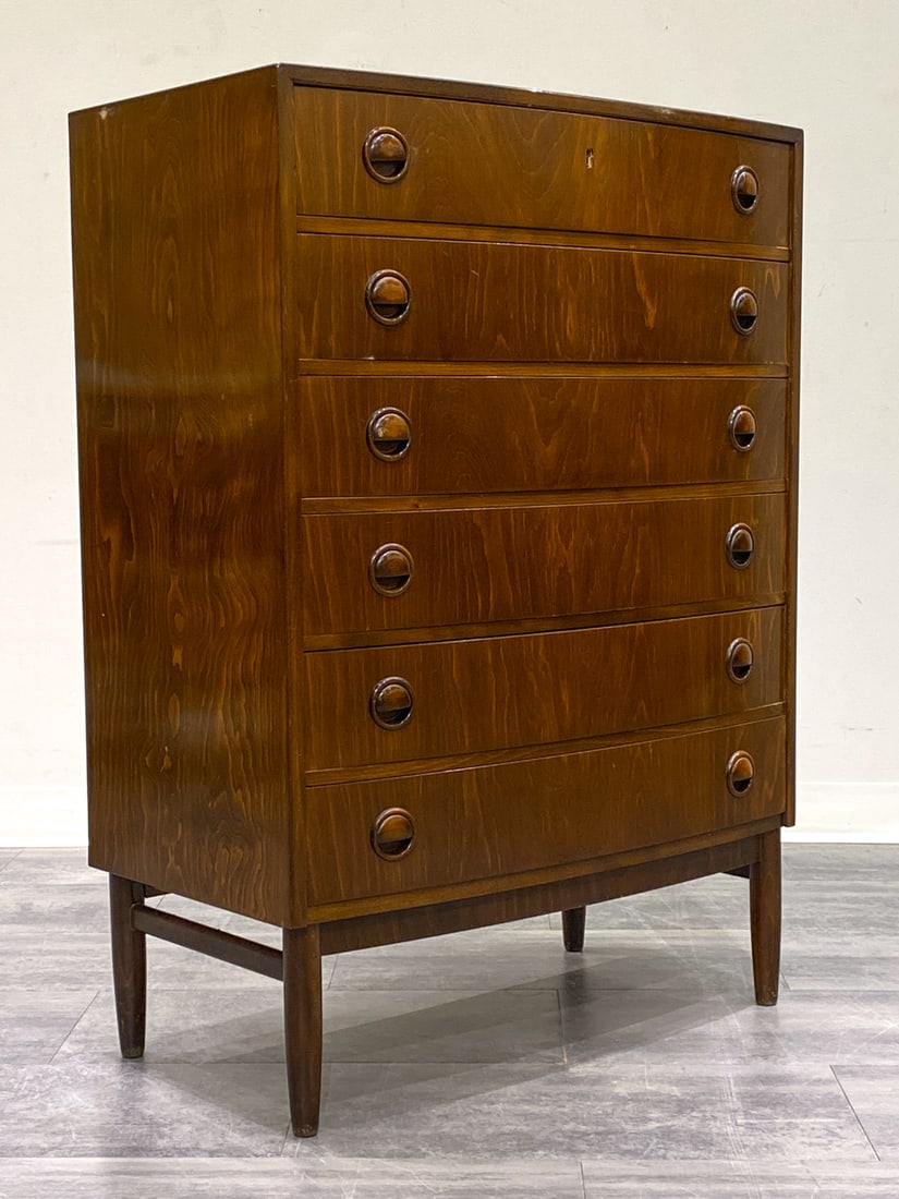 KRISTIANSEN STYLE DANISH BEECH CHEST OF DRAWERS (1 of 13)