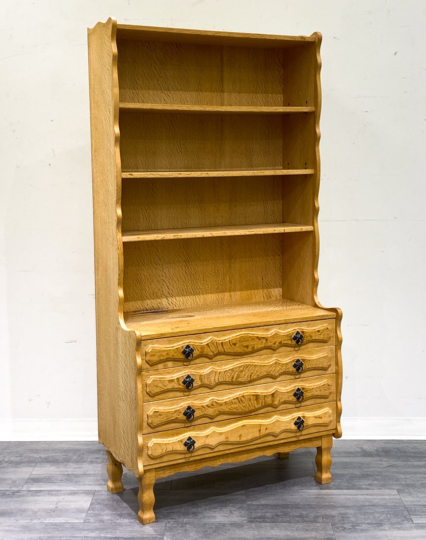 KJAERNULF STYLE DANISH OAK BOOKCASE C. 1970S (1 of 13)