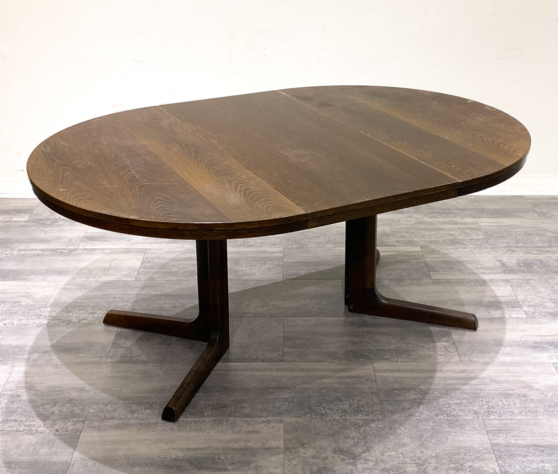FARSTRUP DANISH OAK DINING TABLE C. 1960S (1 of 14)