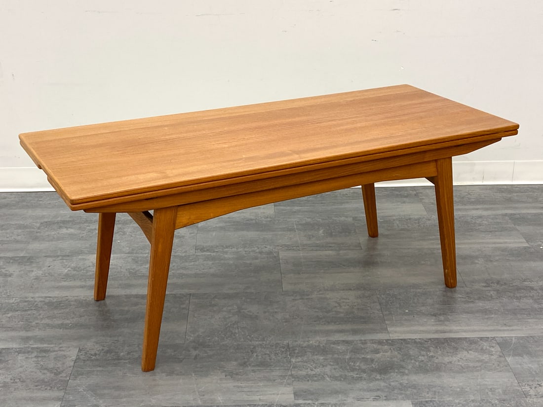DANISH TEAK EXTENDING COFFEE TABLE C. 1960S (1 of 15)