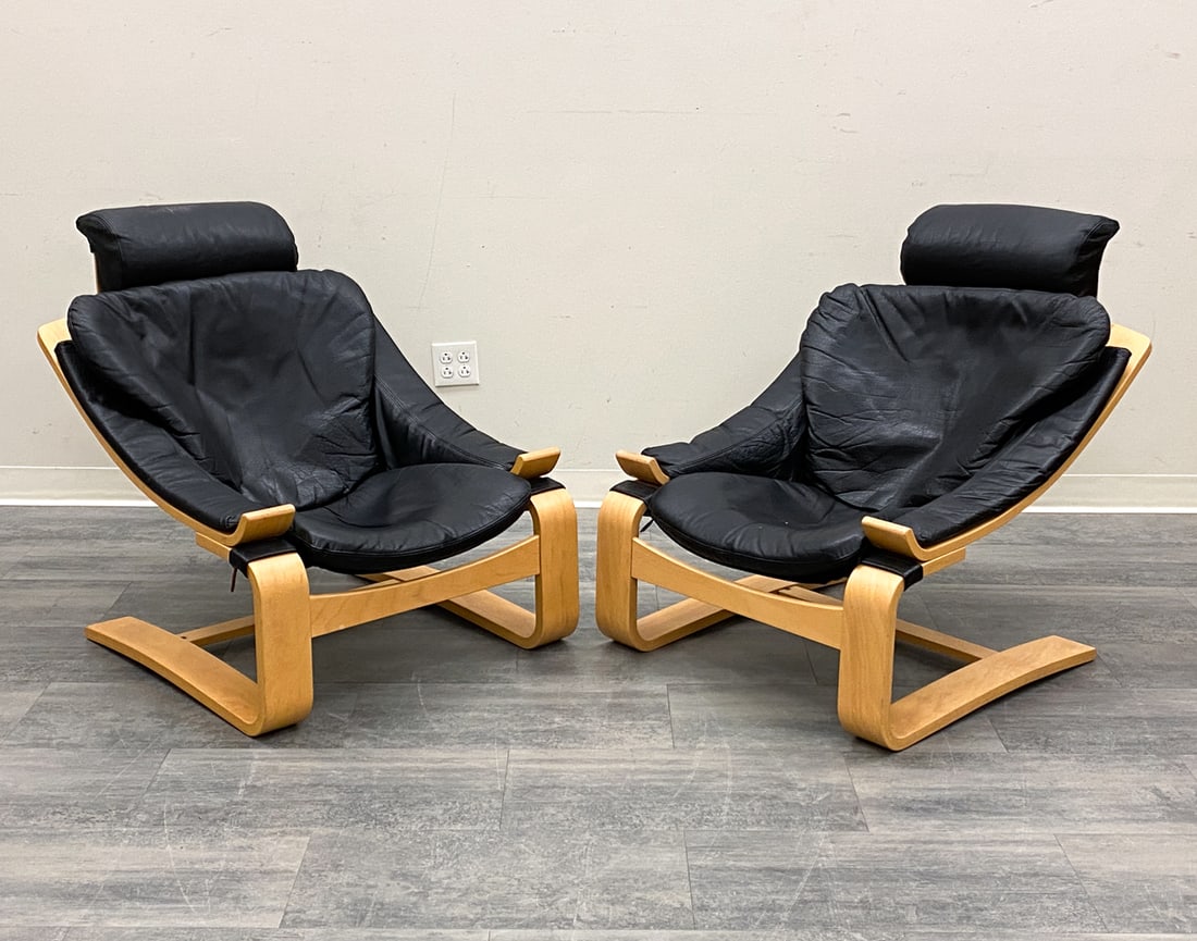 PAIR AKE FRIBYTTER FOR NELO "KROKEN" CHAIRS 1970S (1 of 10)