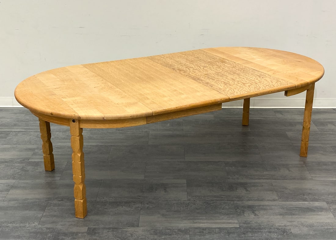 KJAERNULF STYLE DANISH OAK DINING TABLE C. 1970S (1 of 13)