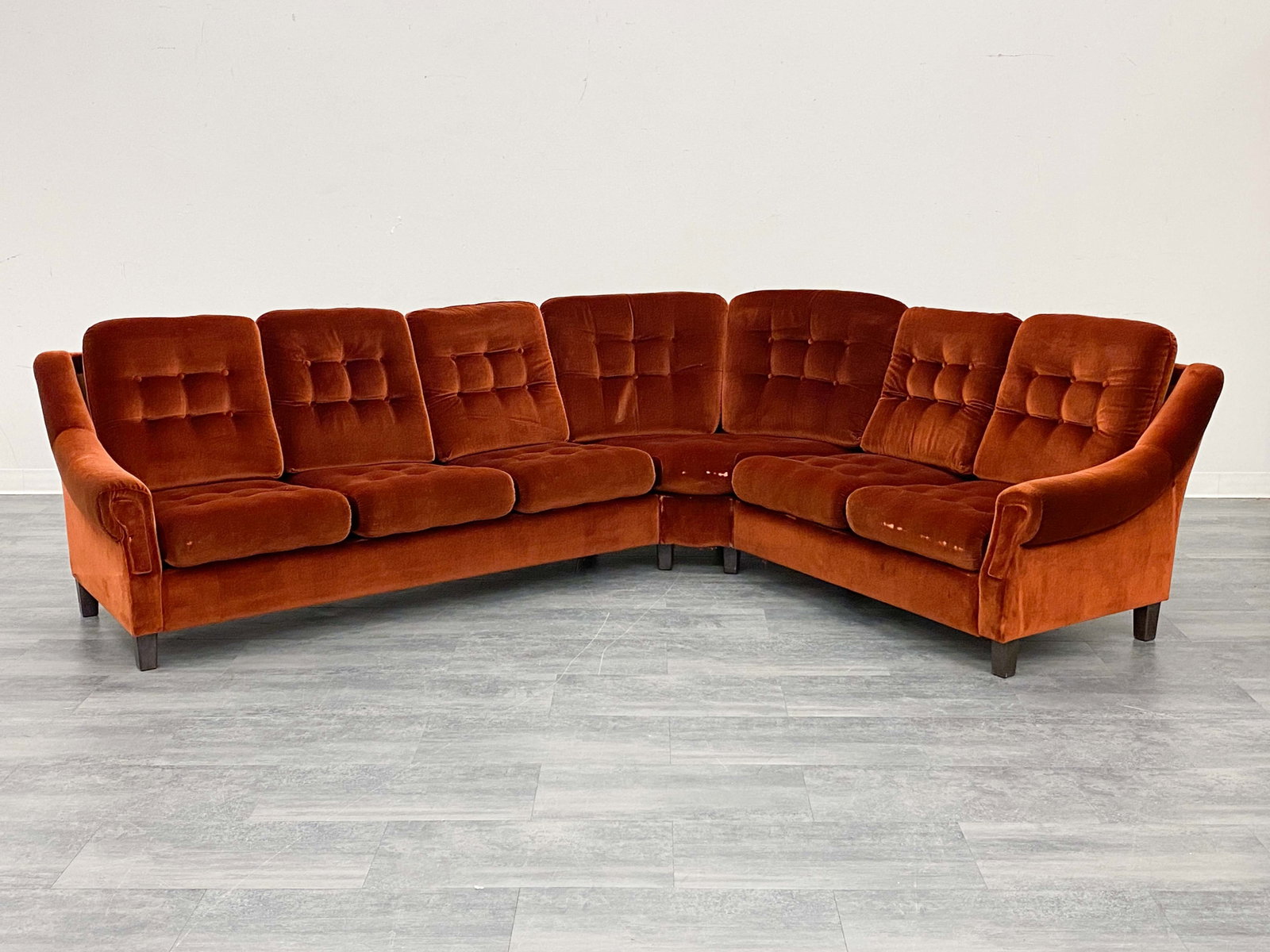 SCANDINAVIAN MODULAR MOHAIR SOFA C. 1960S (1 of 13)