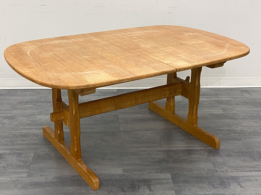 KJAERNULF STYLE DANISH OAK DINING TABLE C. 1970S (1 of 14)