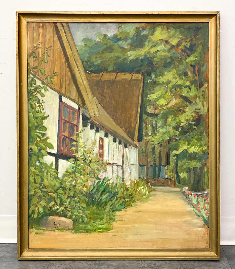 DANISH LANDSCAPE O/B PAINTING (1 of 6)