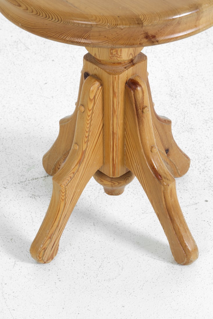 SWEDISH PINE STOOL C. 1970S - 7