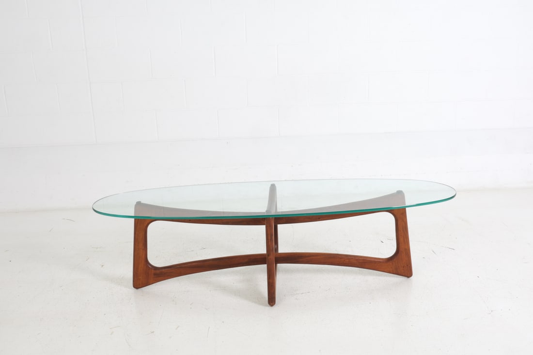 ADRIAN PEARSALL WALNUT COFFEE TABLE - 3