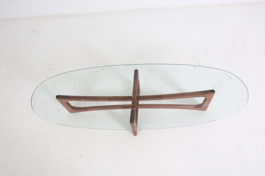ADRIAN PEARSALL WALNUT COFFEE TABLE - 5