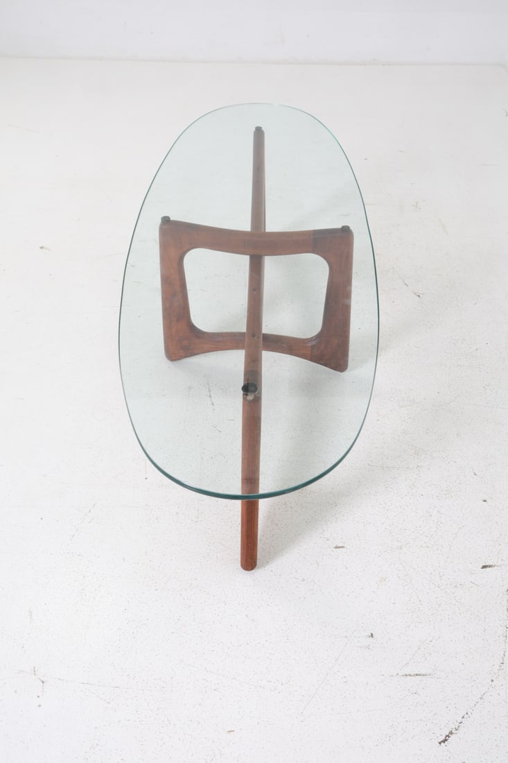 ADRIAN PEARSALL WALNUT COFFEE TABLE - 6