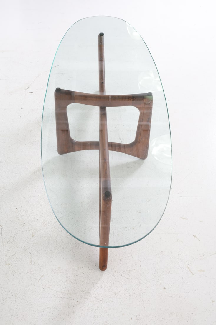 ADRIAN PEARSALL WALNUT COFFEE TABLE - 7