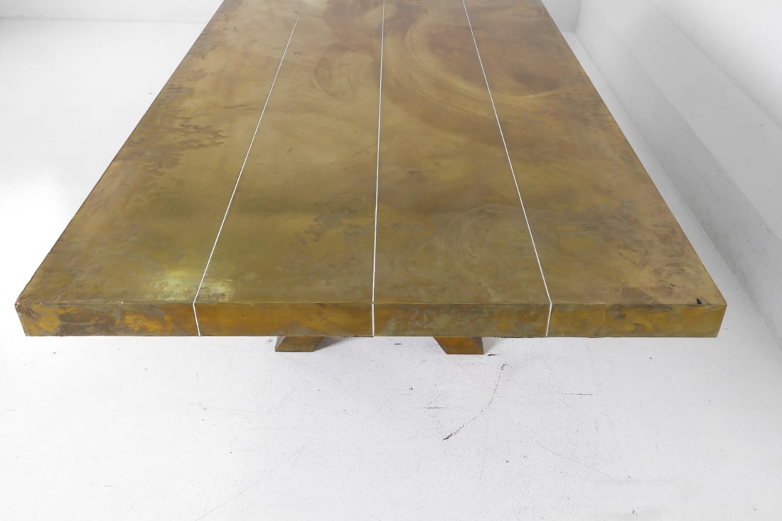TOM DIXON MASS BRASS DINING TABLE - 6