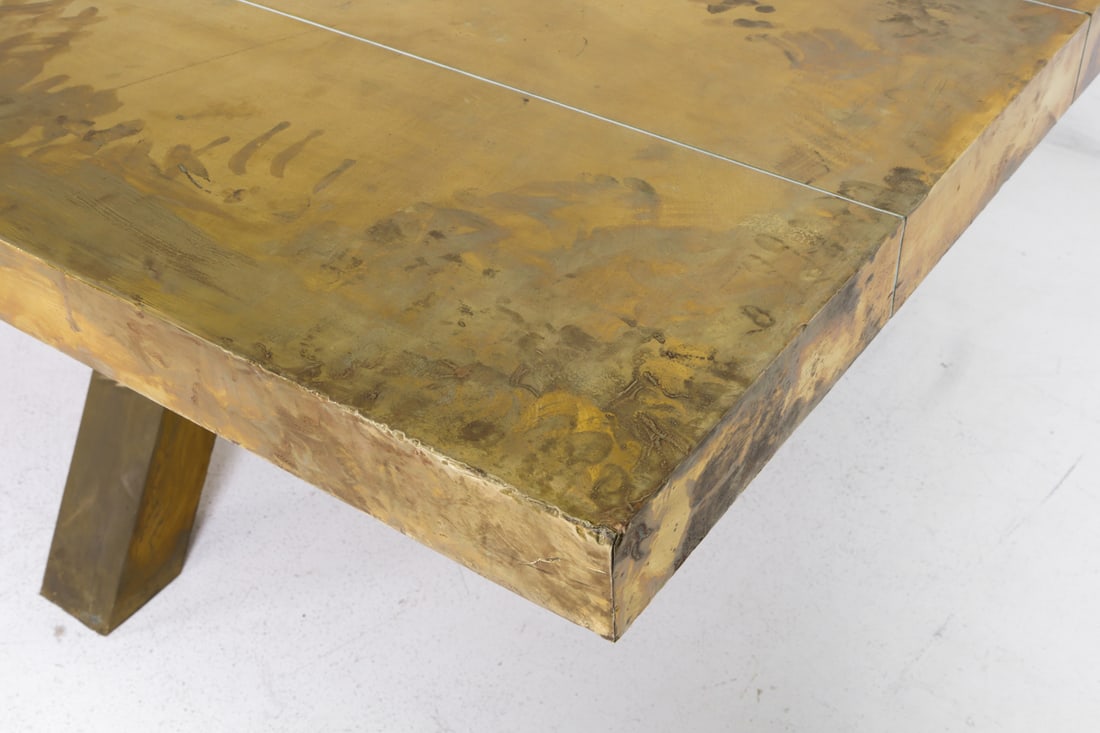 TOM DIXON MASS BRASS DINING TABLE - 7